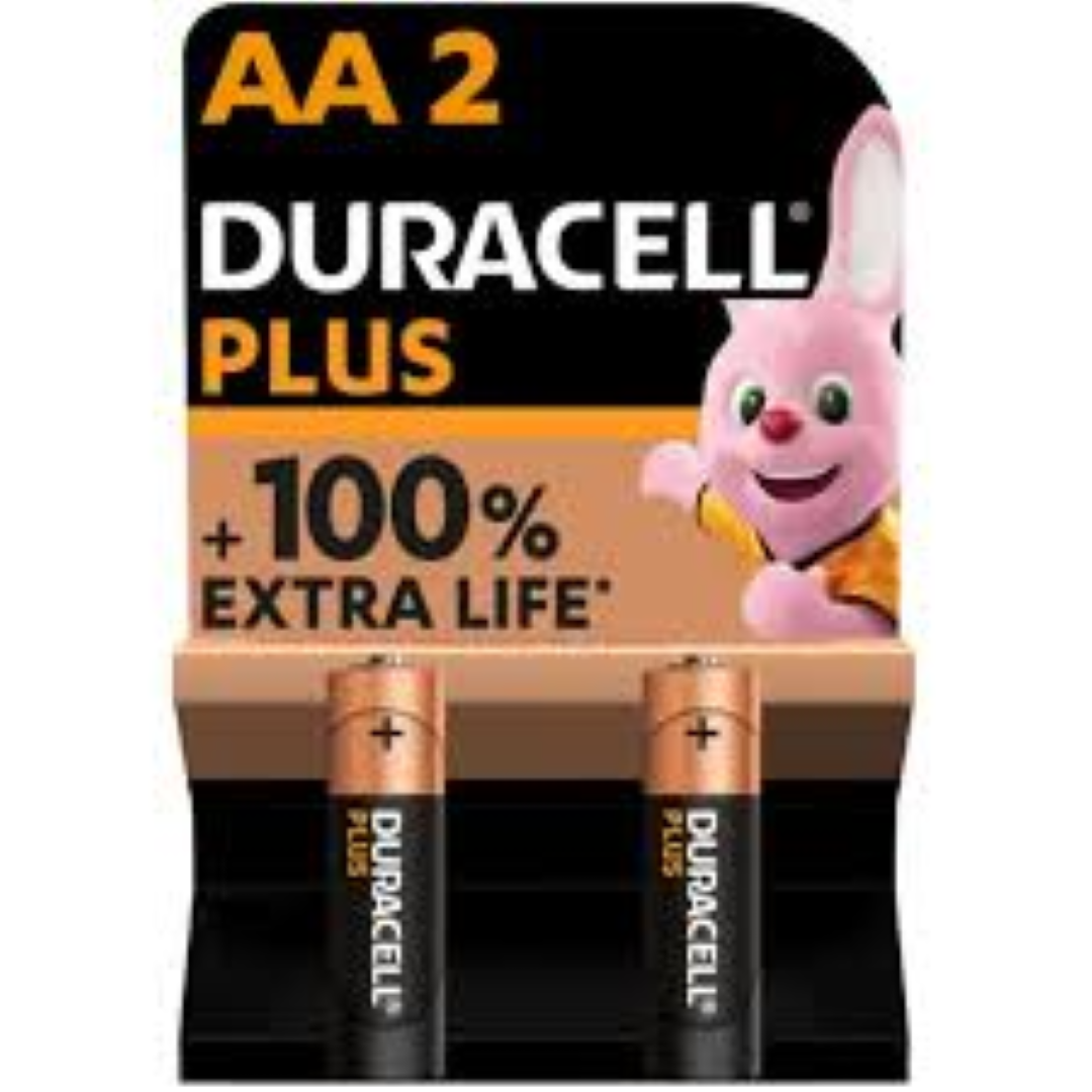 DURACELL PLUS POWER AA 2'S